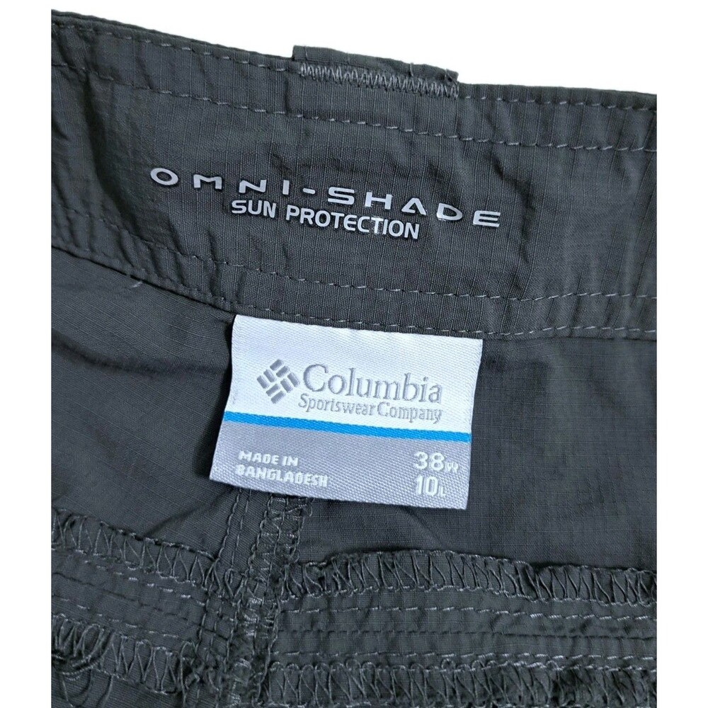 Columbia Cargo Shorts Men's 38 Silver Ridge Hiking Trail Utility Gray Fishing - Picture 3 of 9